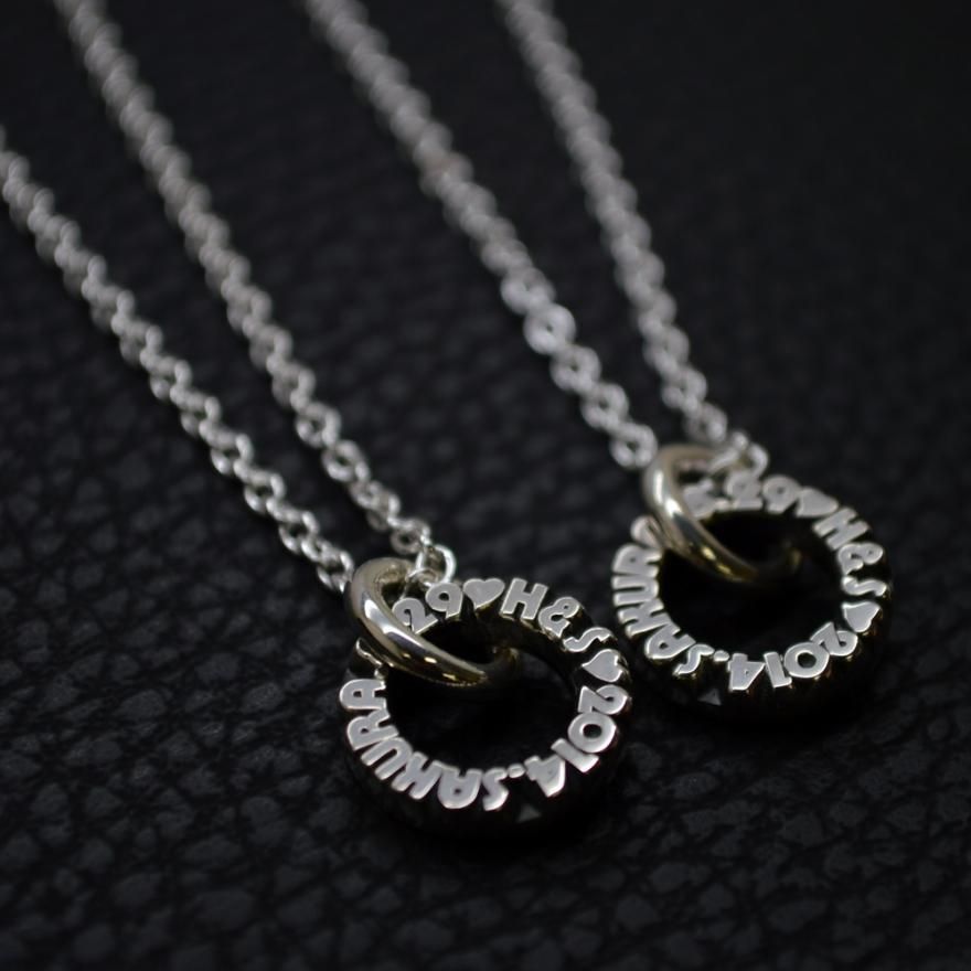 ■ファミリーネックレス刻印例 H&S 2014.SAKURA.8.29