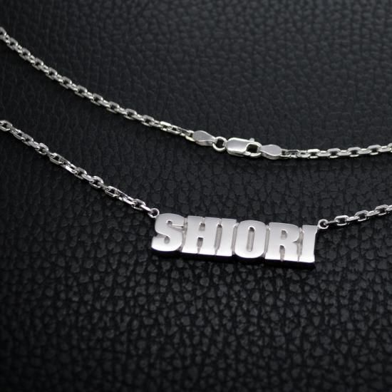 ■メンズネームネックレス【SHIORI】製作例