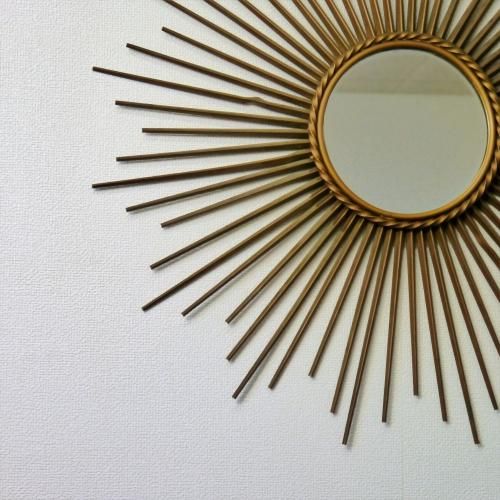 Vintage French Sunburst Mirror 48