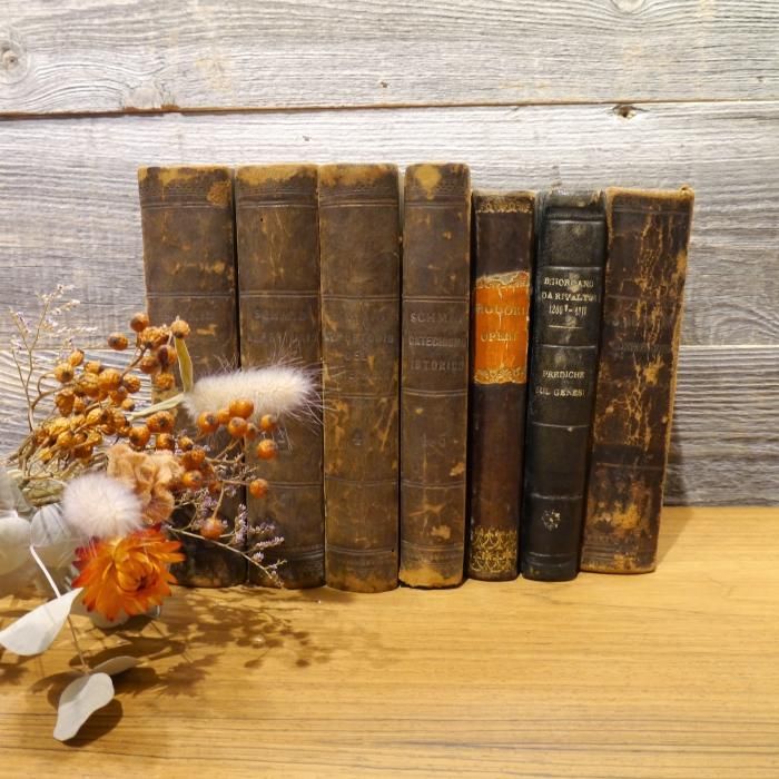 Vintage Book 【7set】洋書　古書　インテリア　アンティーク アンティークBOOK 6冊セット 洋書 古本 古書 英国 イギリス