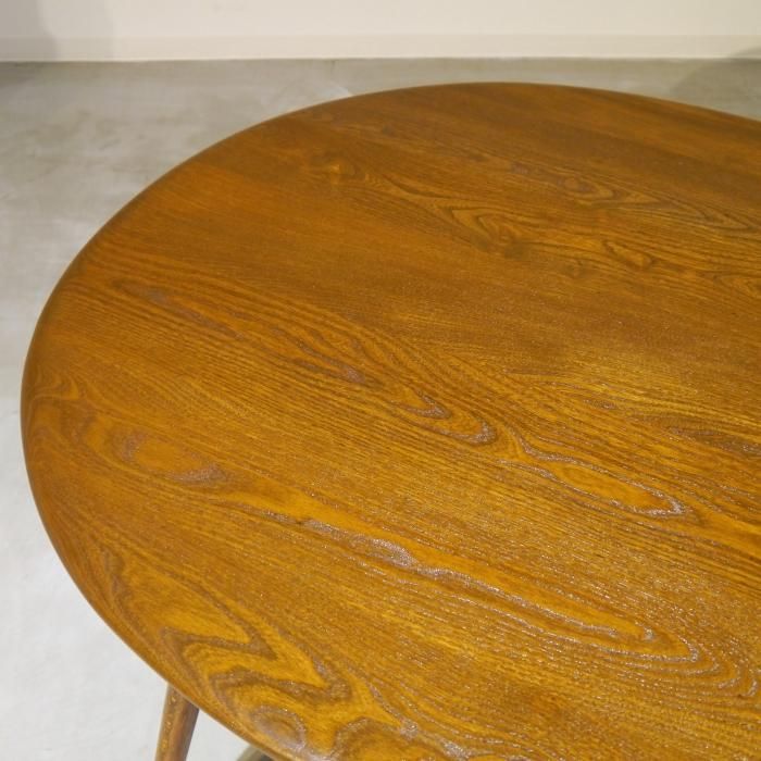 ERCOL/マガジンラック付きラウンドテーブル/DT1521 - 家具