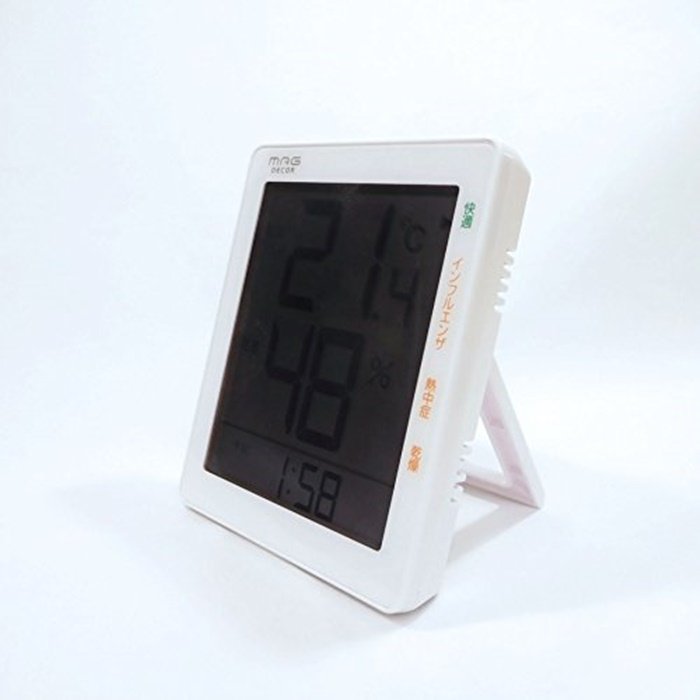 MAGデジタル温度湿度計/THG-105WH - 家具・インテリア・北欧ビンテージ家具｜インテリアカーサ