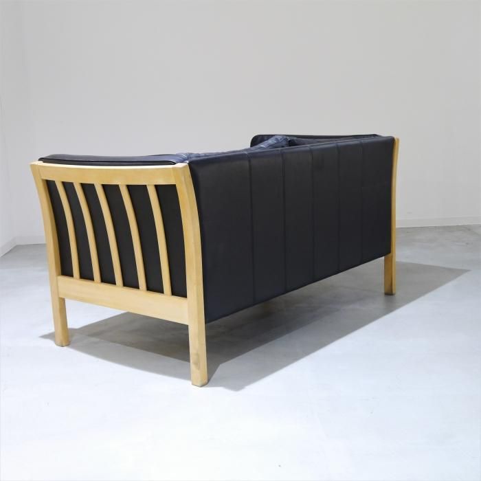 UU_A033 | STOUBY(ストービー)社の革張り2Pソファ（北欧ビンテージ