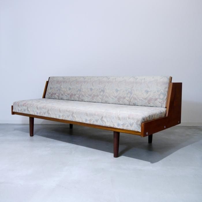 Hans J.Wegner GE258 Daybed sofa Teak GETAMA / ハンス・ウェグナー デイベッド ソファ チーク丸脚 ゲタマ  ビンテージ 北欧家具 - 家具、インテリア