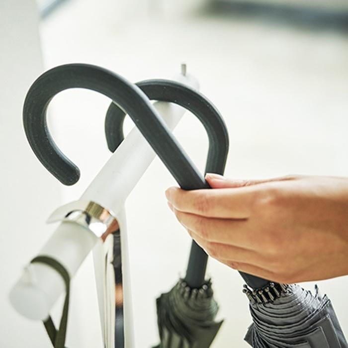 山崎実業/ハンギング傘立てスマート/WH（ホワイト）4896/BK（ブラック