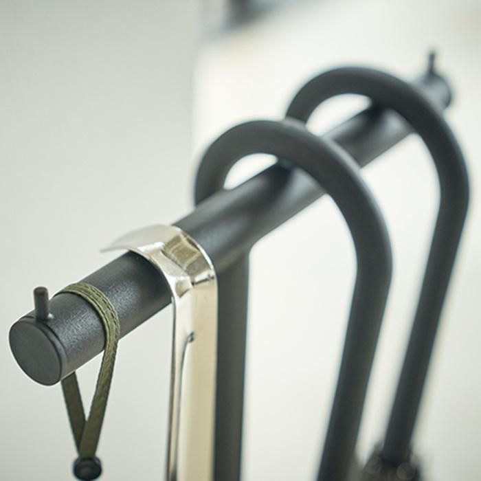 山崎実業/ハンギング傘立てスマート/WH（ホワイト）4896/BK