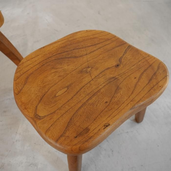 stool1760|無垢のエルム材のスツール/フランスビンテージ stool1760|無垢のエルム材のスツール/フランスビンテージ