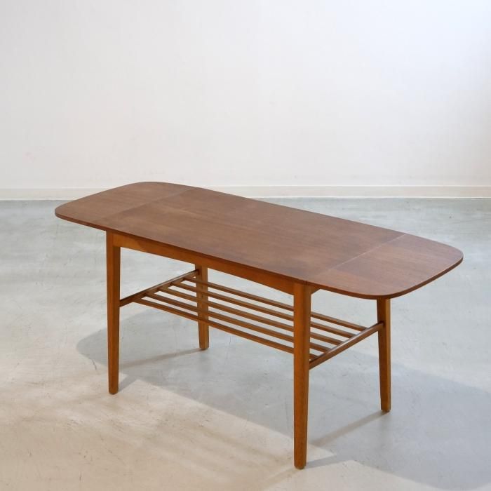デンマーク チーク材 伸長式テーブル バタフライテーブル 北欧 ビンテージ
