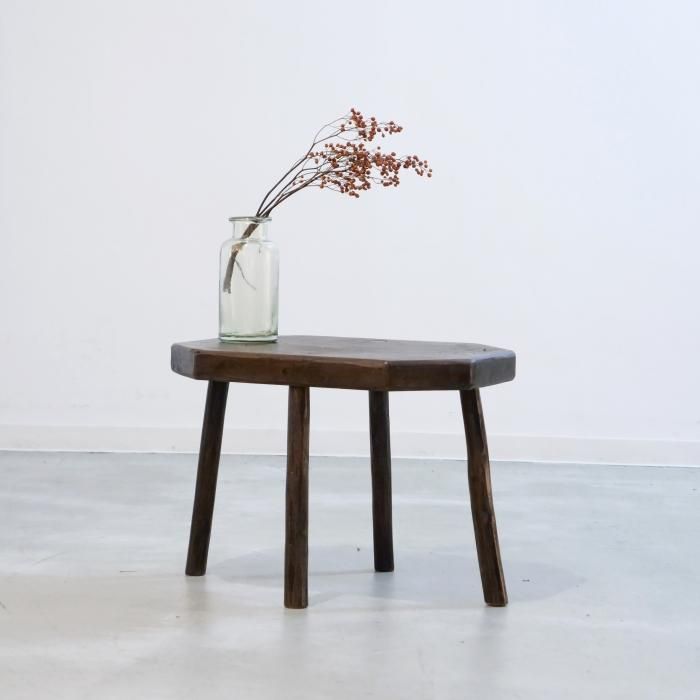 stool1776｜ビーチ＆オーク材のスツール/フレンチビンテージ家具