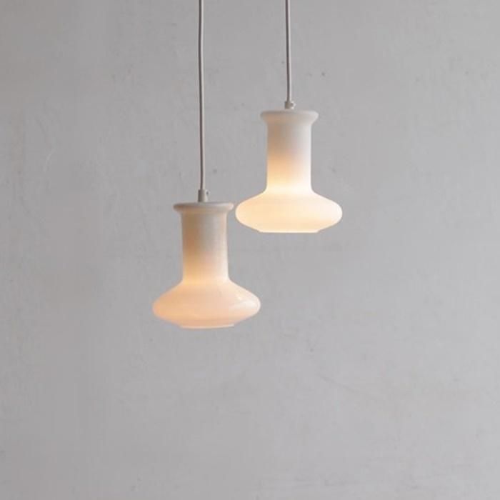 HOLME GAARD ホワイトガラスランプ Glass Lamp/Holmegaard P&T Pendel - TRAM