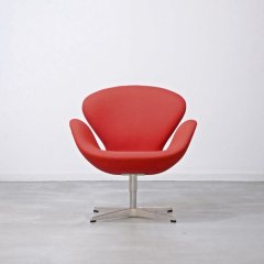 デザイナーズ｜Swan Chair（RED/ファブリック）/アルネ・ヤコブセン 