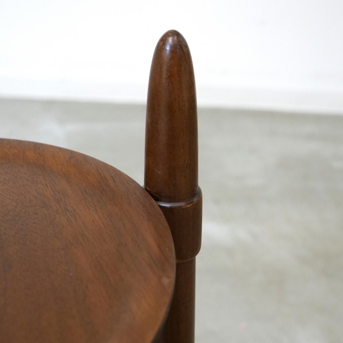 国産ユーズド ヴィンテージ サイドテーブル UD14235｜サイドテーブル（チーク＆ウォールナット）Edmund Jørgensen