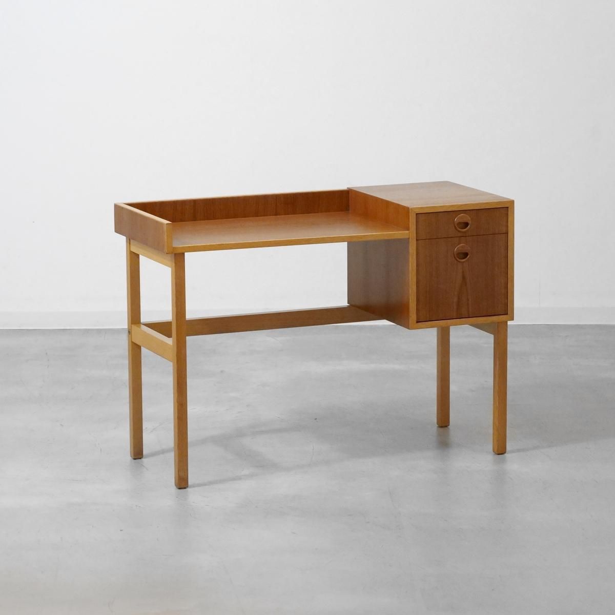 UD14119｜デスク（チーク・オーク）北欧ビンテージ家具｜interior CASA