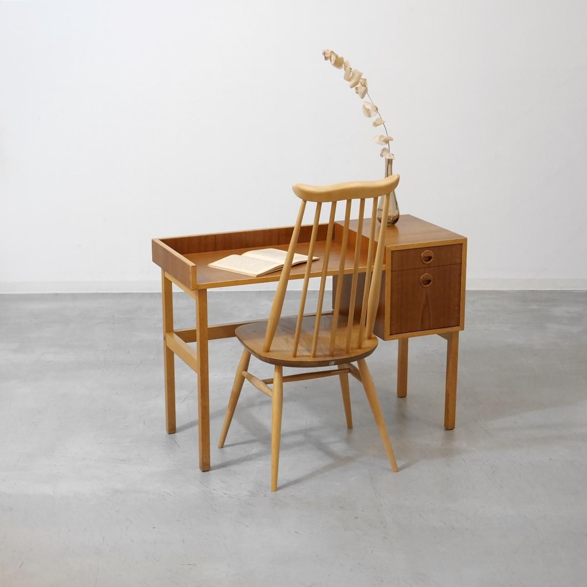 UD14119｜デスク（チーク・オーク）北欧ビンテージ家具｜interior CASA