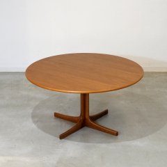 デザイナーズ｜ラウンドコーヒーテーブル（φ110cm・チーク）｜UD7240 