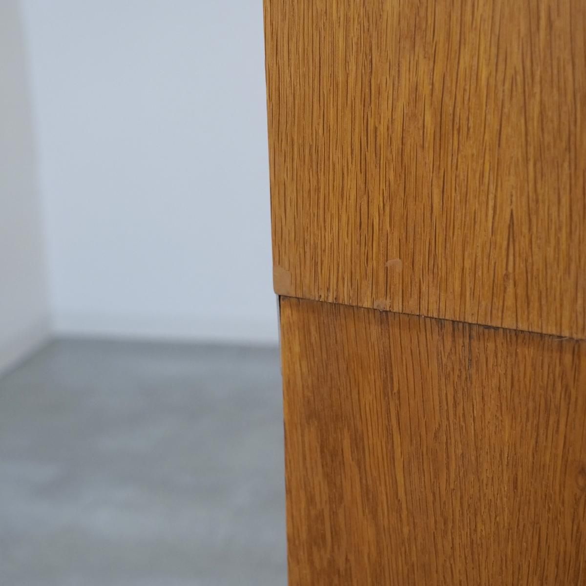 【本物オーク材】ビンテージ　木製キャビネット　Wooden Cabinet UD15229-3｜オープンキャビネット（オーク）北欧ビンテージ家具