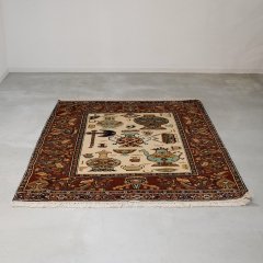Tribal Rug /Afghan（wool/154x193cm）｜13-7322 