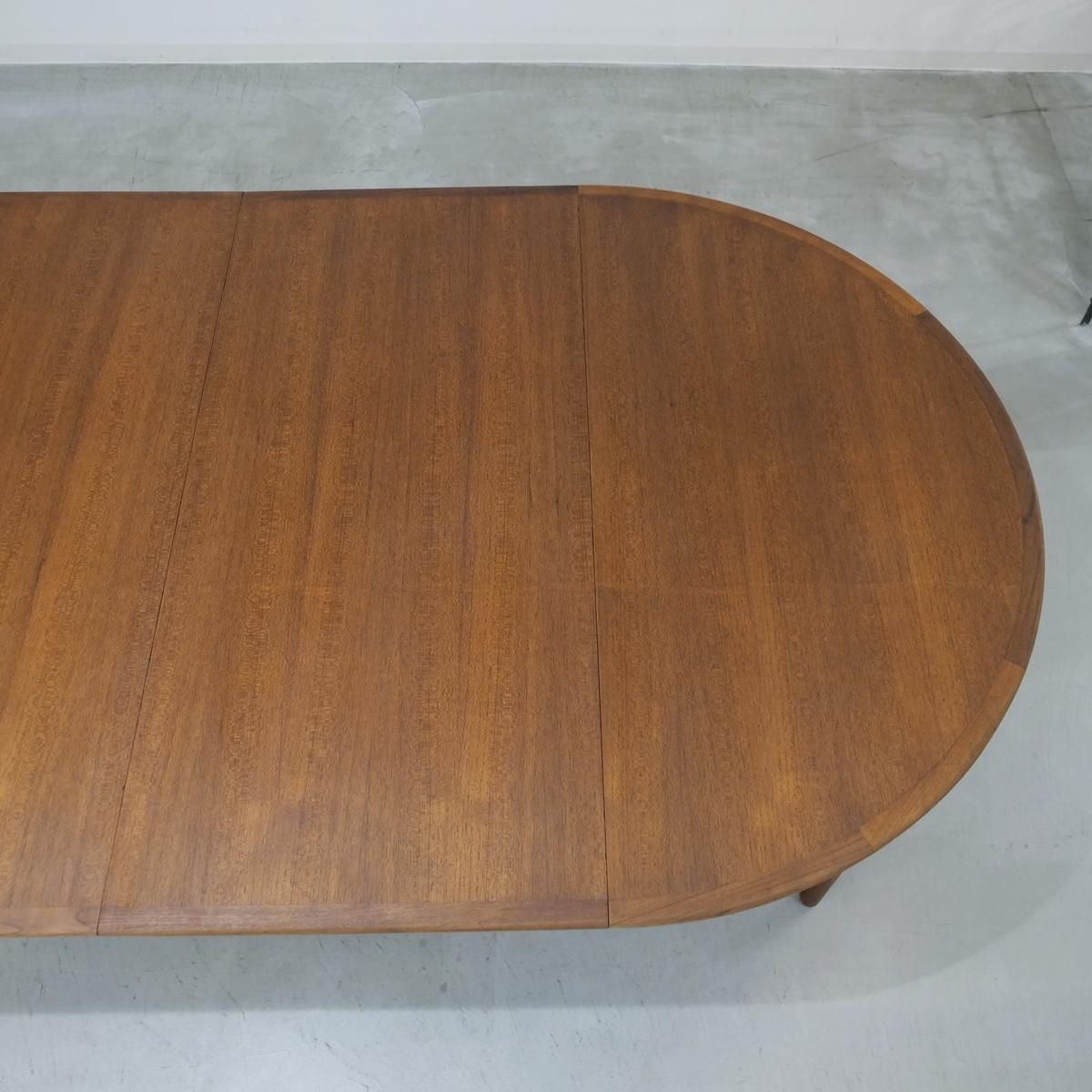 UD17444｜ラウンドダイニングテーブル（チーク）北欧デンマーク