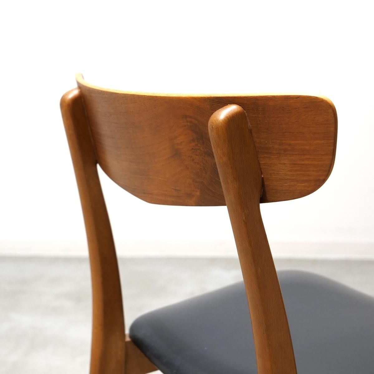 FARSTRUP チーク 北欧 デンマーク ダイニングチェア 2 北欧 ビンテージ家具 FARSTRUP ダイニングチェア チーク材 2脚