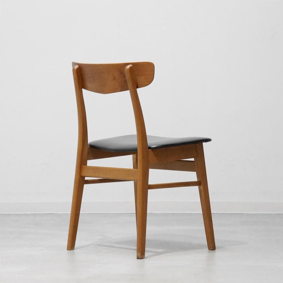 1960s デンマーク製 チーク×ビーチ ダイニングチェア ② 03bf9fac28e1e8d69f79bd7403d844