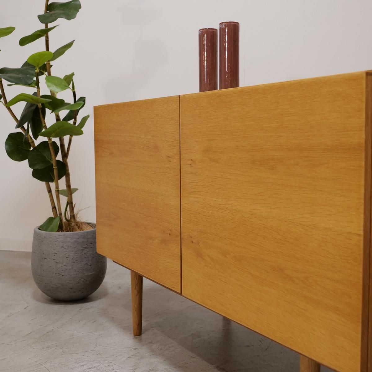 ぽてとページ 開梱設置無料]【大川家具】サイドボード 180cm幅 エンゲージ オーク