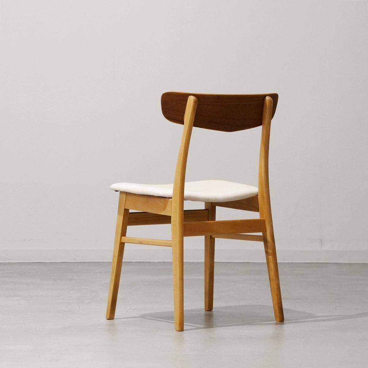 FARSTRUP ダイニングチェア チーク デンマーク 北欧家具 UD18422-1｜ダイニングチェア（チーク＆ビーチ）Farstrup/デンマーク