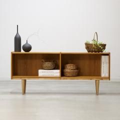 北欧家具 キャビネット テレビボード 本棚 ローズウッド 蛇腹