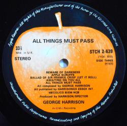 GEORGE HARRISON / ALL THINGS MUST PASS（中古レコード