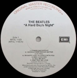 BEATLES / A HARD DAYS NIGHT（中古レコード） - BORDERLINE RECORDS