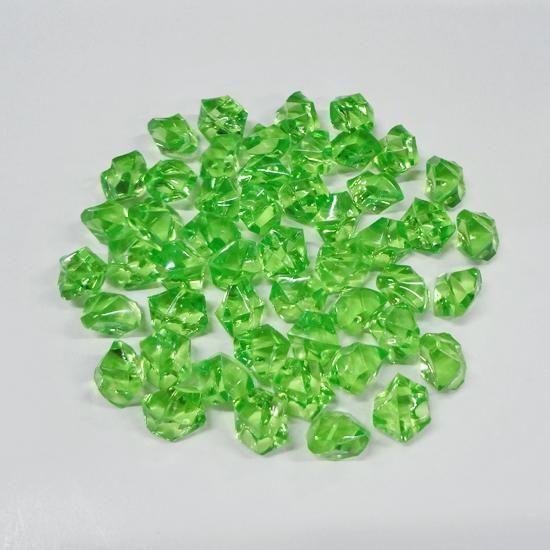 アクリル アイスキューブ 緑色50個 - ボドゲパーツ.com