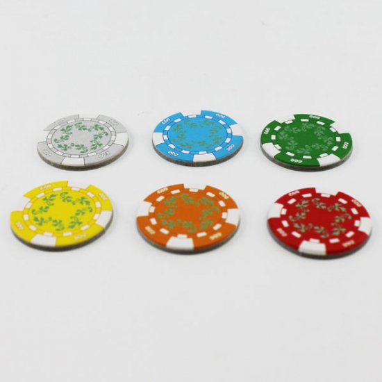 豪華厚紙チップ（数字なし） 円形直径25mm バラ売り - ボードゲーム 