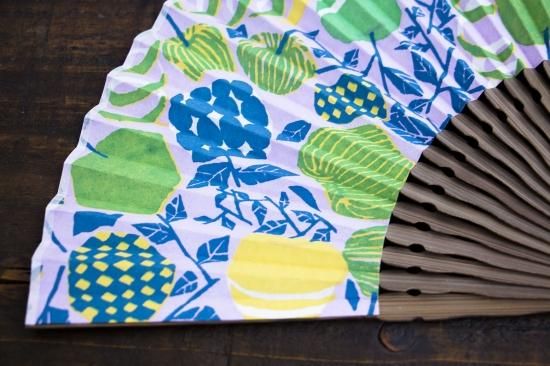 扇子 -GREEN APPLE- - 【BOX&NEEDLE ONLINE BOUTIQUE】京都の職人