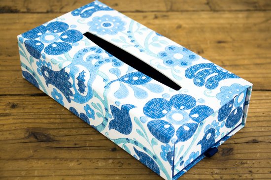 TISSUE BOX -Kukot / Blue- - 【BOX&NEEDLE ONLINE BOUTIQUE】京都の