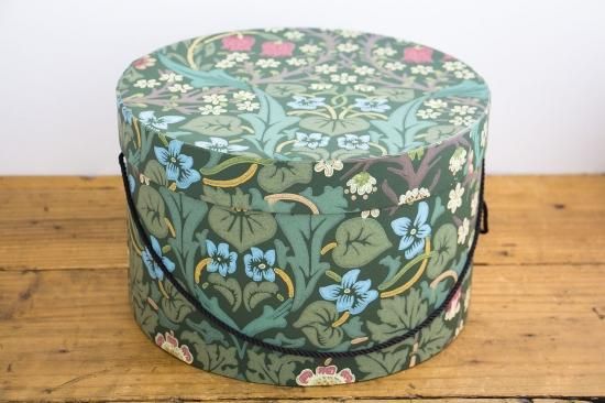 Hat Box M -William Morris / Blackthorn- - 【BOX&NEEDLE ONLINE 