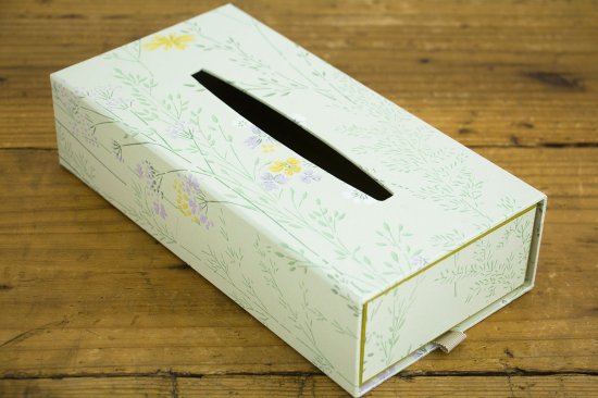 TISSUE BOX -Keseniemi / Greenｰ - 【BOX&NEEDLE ONLINE BOUTIQUE