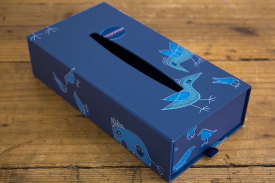 TISSUE BOX -Fenix lintu / Dark Blue- - 【BOX&NEEDLE ONLINE