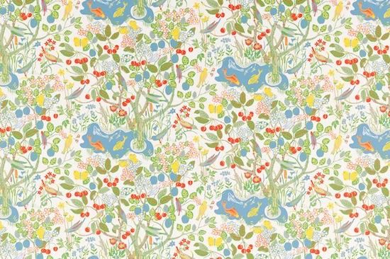 Svenskt Tenn WALLPAPER -Paradiset White- - 【BOX&NEEDLE ONLINE  BOUTIQUE】京都の職人による貼箱店