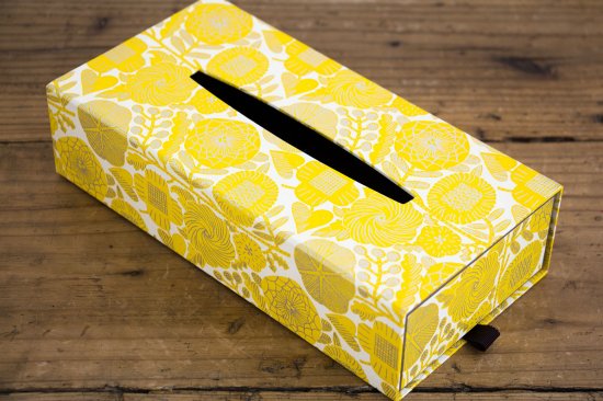 TISSUE BOX -KUKINTA Yellow- - 【BOX&NEEDLE ONLINE BOUTIQUE】京都の