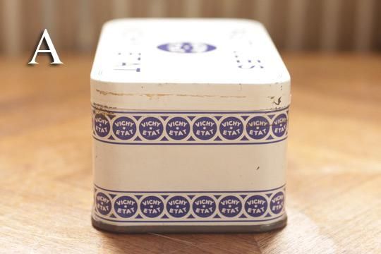 アンティークブリキ缶 pastilles vichy etat フランス