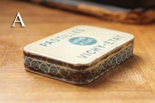 フランス アンティーク ティン缶 PASTILLES VICHY-ETAT
