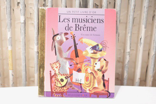 絵本 Les Musiciens De Breme ブレーメンの音楽隊 フランスアンティーク雑貨 Mille Chats