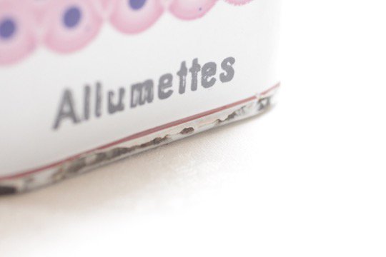 アンティークホーロー BB社 ピンク アリュメット缶 - フランス 