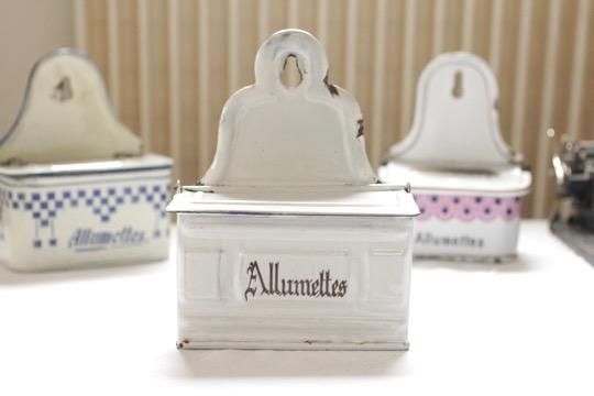 美術品/アンティークレア フランス アンティーク ホーロー allumettes