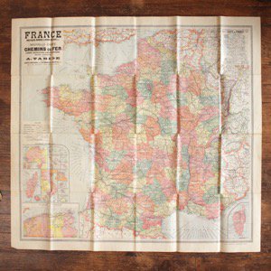フランスアンティーク 古地図 - フランスアンティーク雑貨 Mille Chats