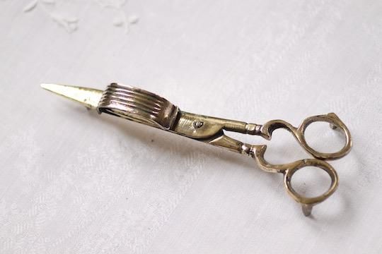 真鍮製 ろうそく消し ハサミ フランス アンティーク 西洋アンティーク フランス キャンドルスナッファー ろうそく