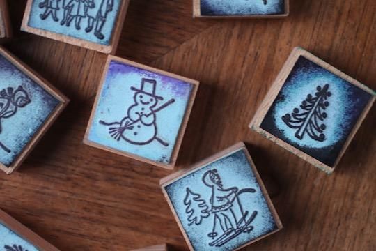 フェルナン・ナタン社 L'HIVER（冬シリーズ）スタンプ 12