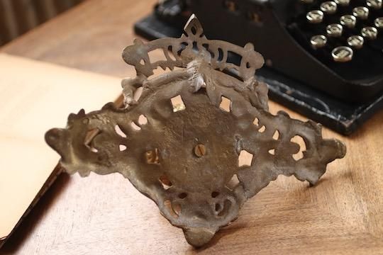 アンティーク インク壺 ペン置き - フランスアンティーク雑貨