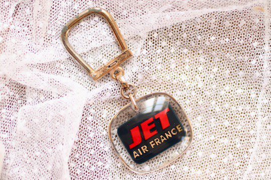 ブルボンキーホルダー JET AIR FRANCE - フランスアンティーク雑貨 Mille Chats