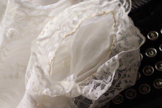 ヴィンテージ ドール用ドレス　ホワイト - フランスアンティーク雑貨 Mille Chats