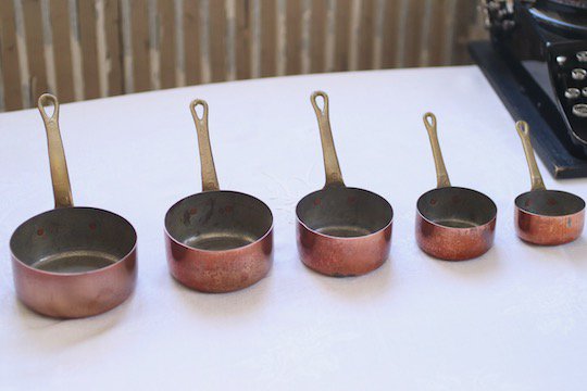 最短当日出荷 フランス 1900年代前後 コッパー製 片手鍋 アンティーク 調理器具